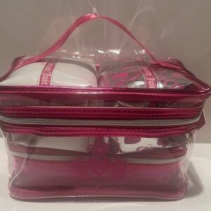 NWT Juicy Couture (4) Piece Cosmetic purses.